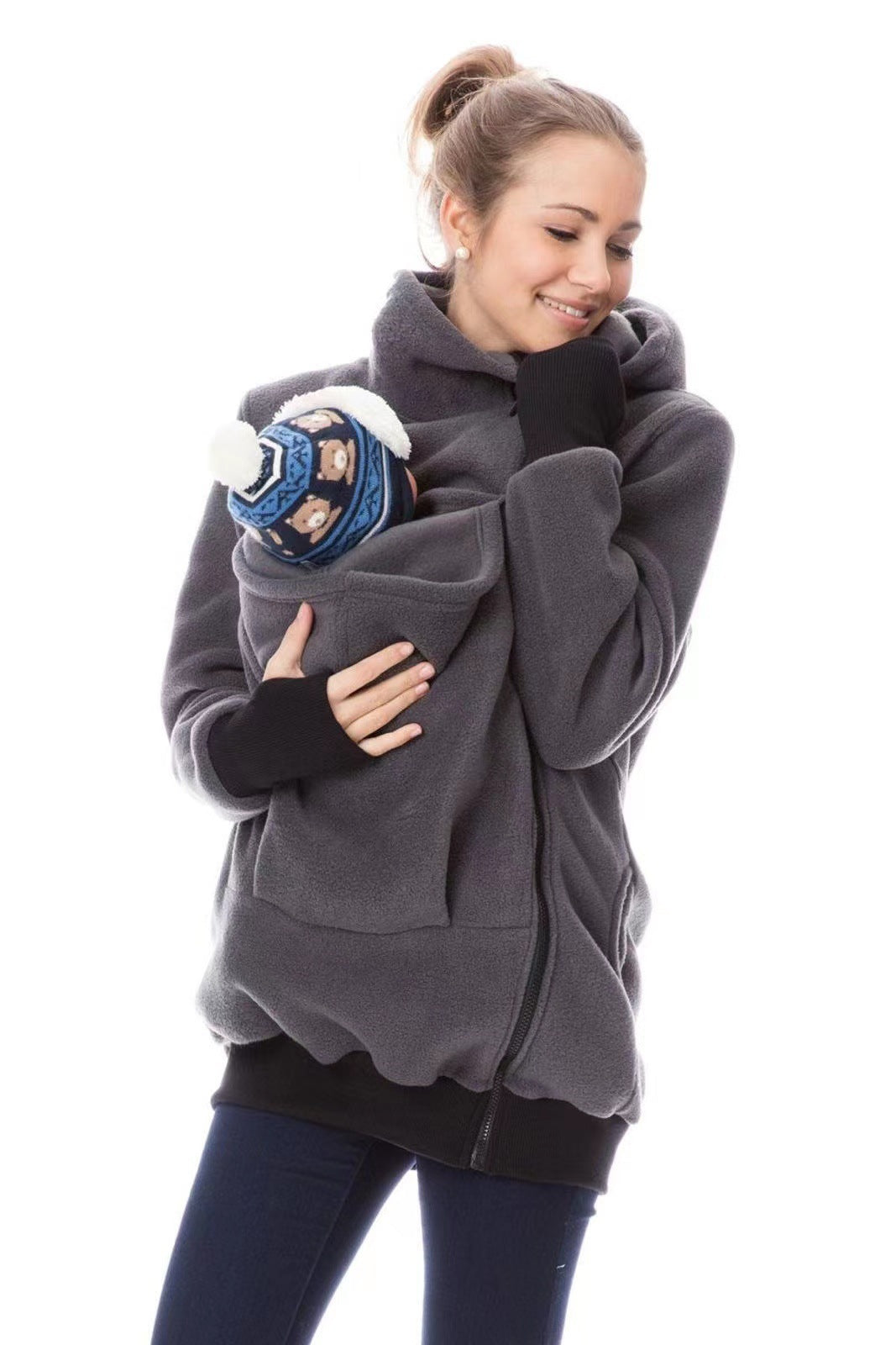 Lune London long-cut women's fleece jacket