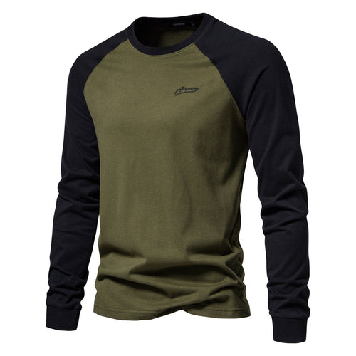 Men's Long Sleeve Shirt with Modern Contrast Design and Comfortable Fit Lune London