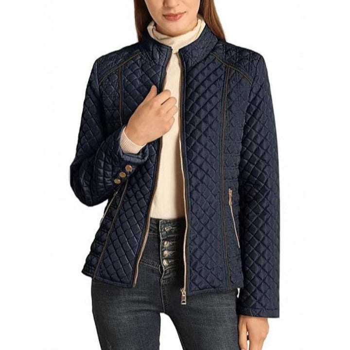 Lune London ladies casual down jacket with high collar