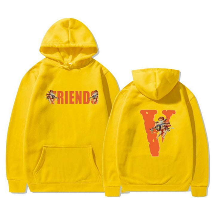 Women's hoodie with characteristic front and back print Lune London