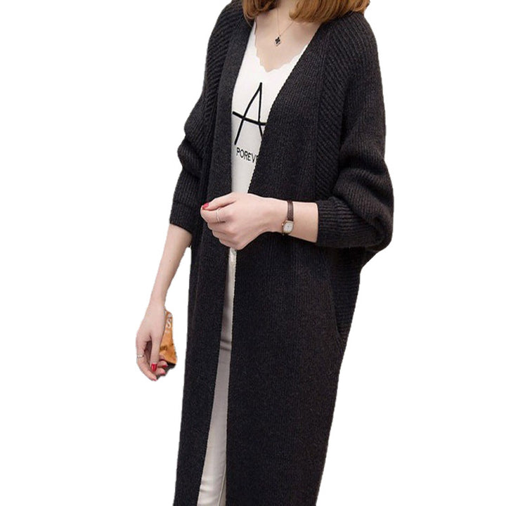 Cardigan tricoté décontracté pour femmes avec devant ouvert et poches profondes Chic & Stil