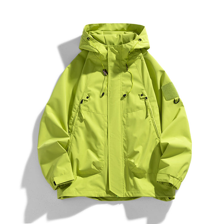 Casual outdoor men's jacket with adjustable hood and practical pockets Lune London