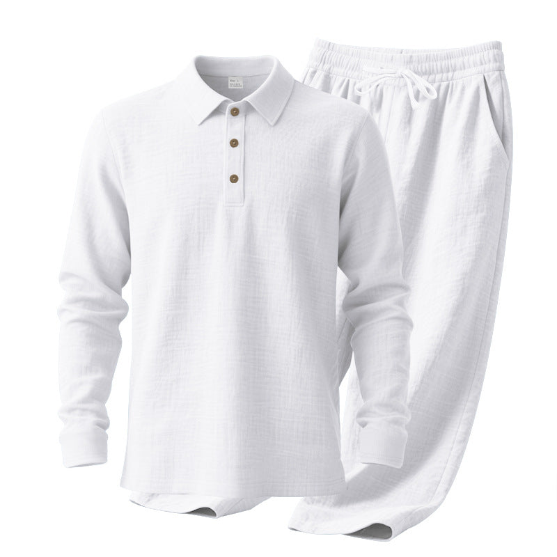 Casual polo for men with comfortable cotton jogger pants Lune London