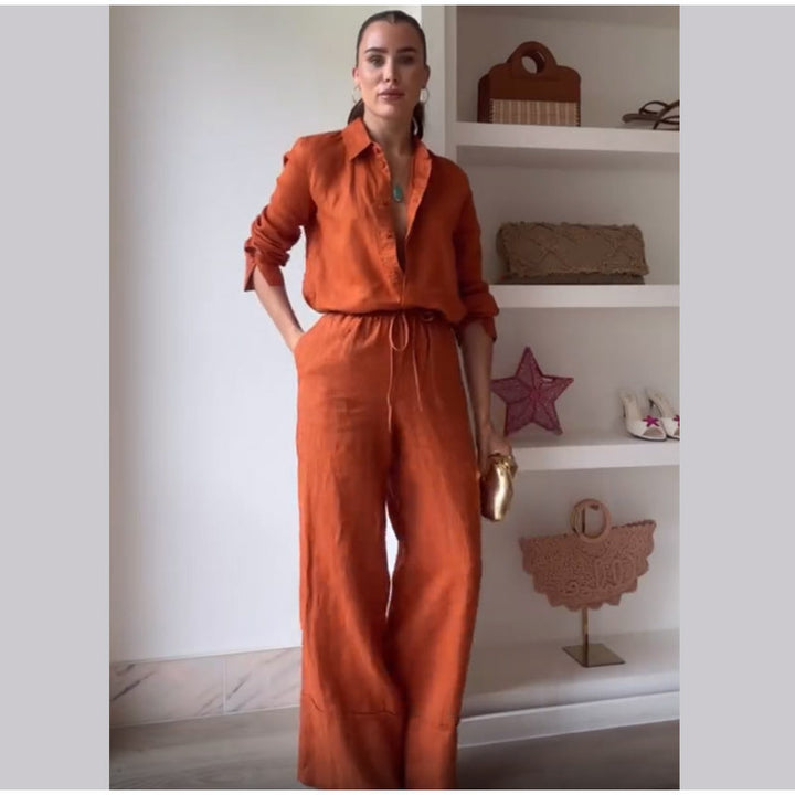 Ladies casual jumpsuit in a chic elegant casual look