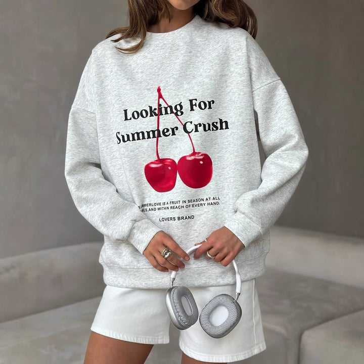 Casual sweatshirt for women with raglan sleeves and soft interior Lune London