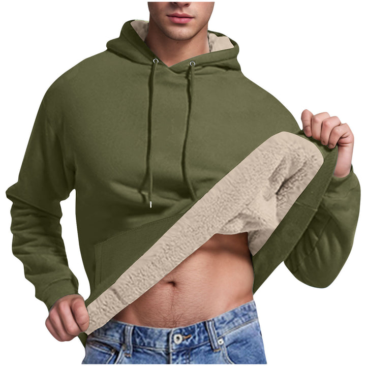 Fleece hoodie for men with soft lining inside Lune London