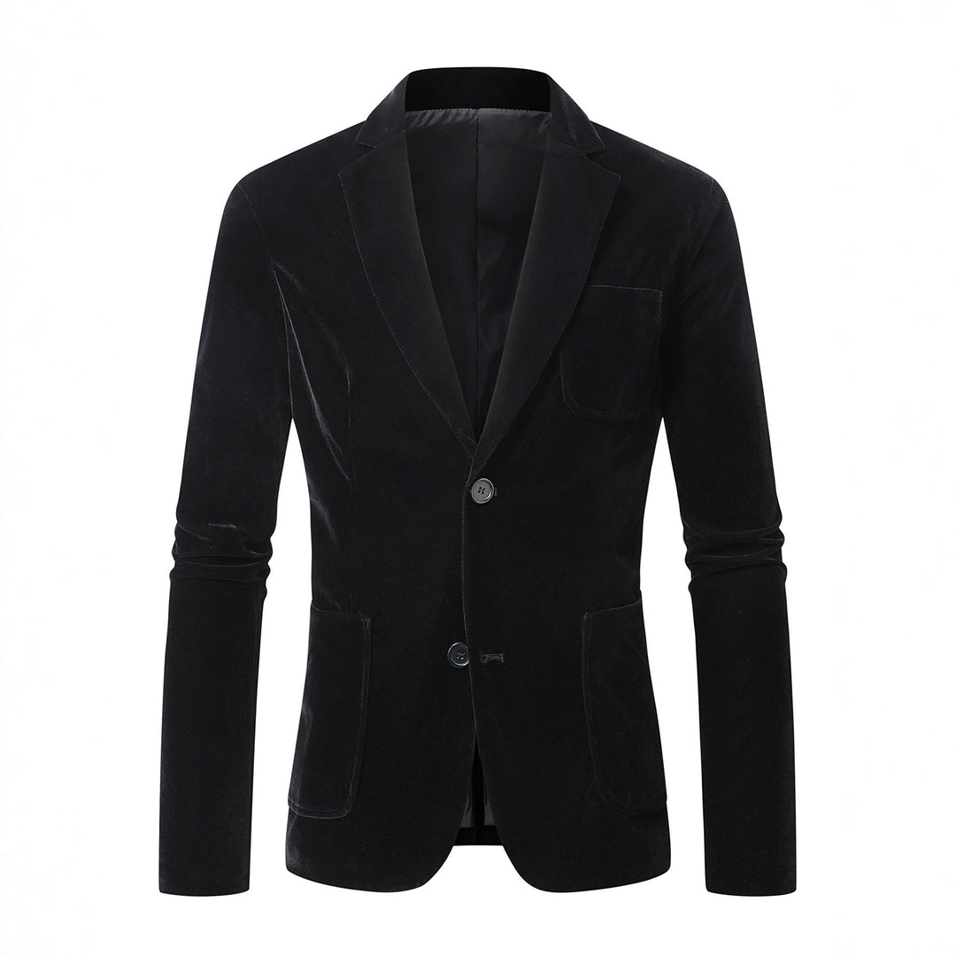 Elegant velvet jacket for men with fine details Lune London