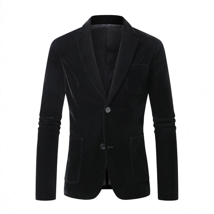 Elegant velvet jacket for men with fine details Lune London