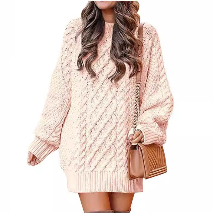 Oversized knitted sweater for women with relief pattern Lune London