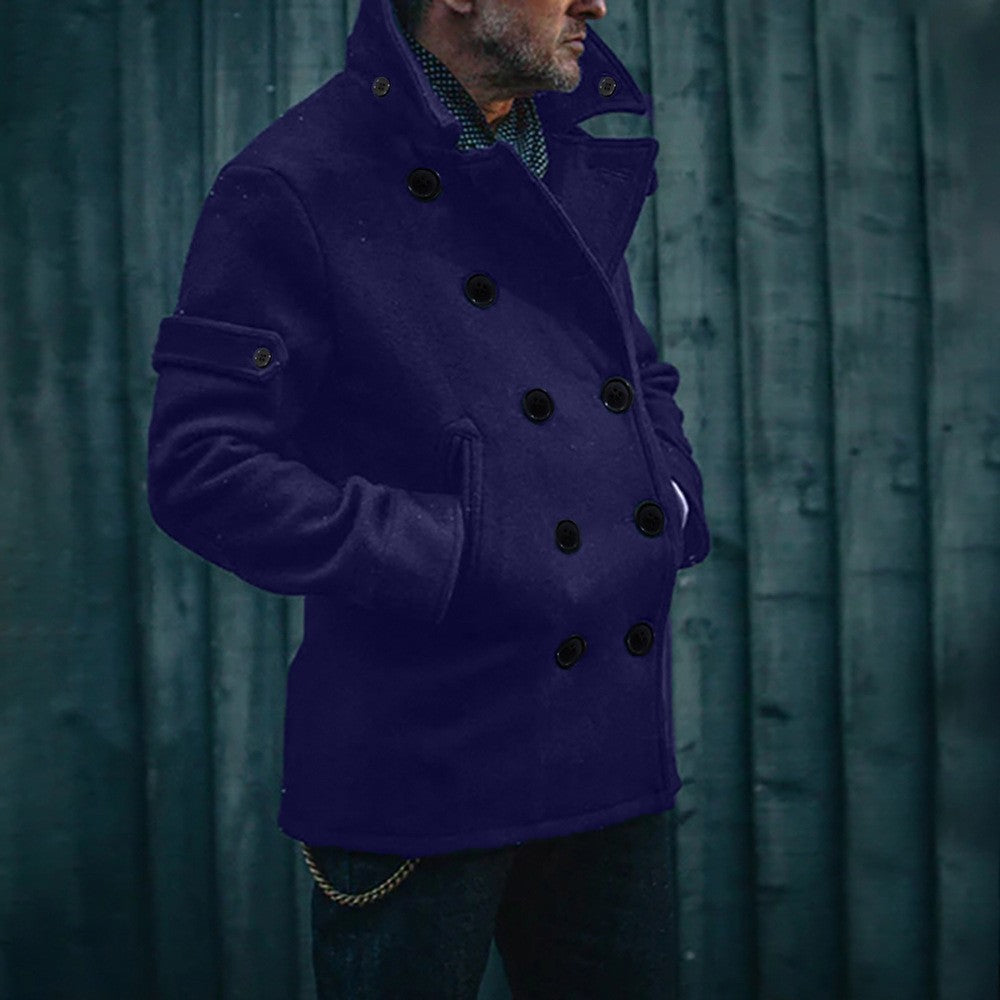 Elegant double-breasted coat for men Lune London