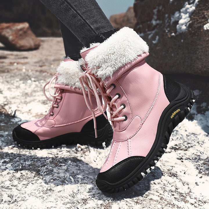Women's winter boots with insulating lining and anti-slip rubber sole Lune London