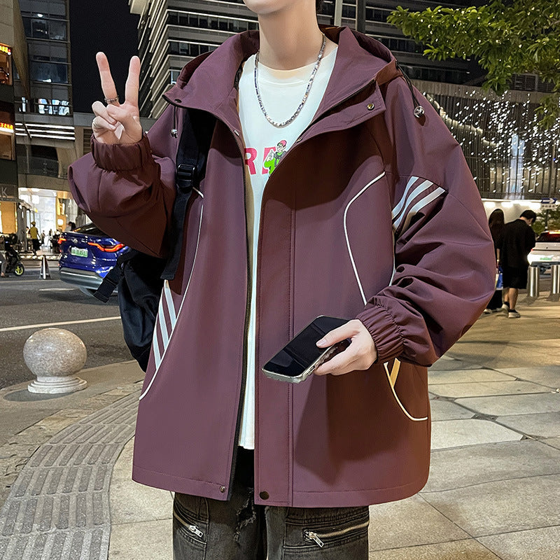 Lune London men's windbreaker transition jacket