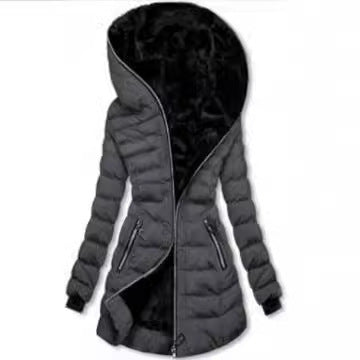 Trendy long coat for women with teddy lining Lune London