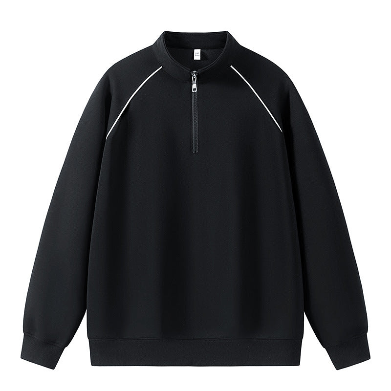 Men's sporty sweater with short zipper opening Lune London