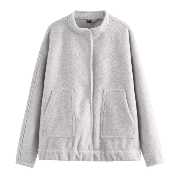 Women’s fleece jacket with practical pockets and elastic waistband Lune London