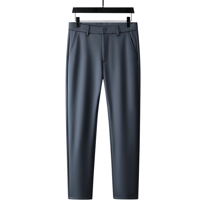 Modern chinos for men with elastic waistband and side pockets Lune London