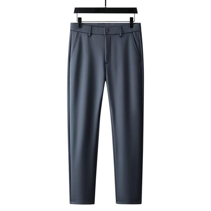 Modern chinos for men with elastic waistband and side pockets Lune London