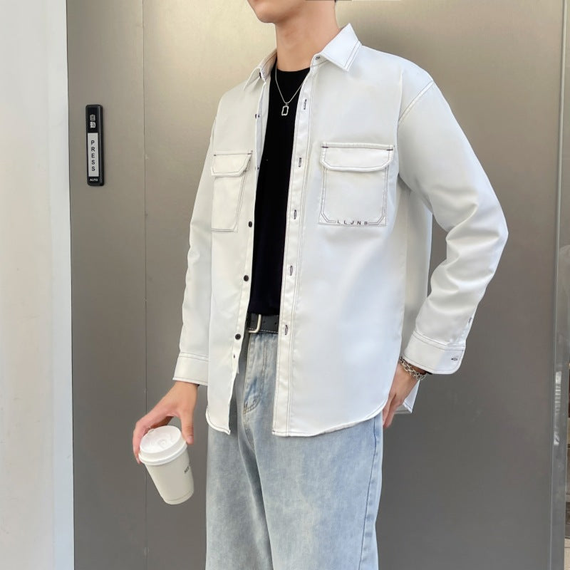 Casual utility shirt for men with practical chest pockets Lune London