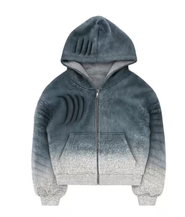 Veste hoodie femme avec dégradé tendance et zip pratique Chic & Stil