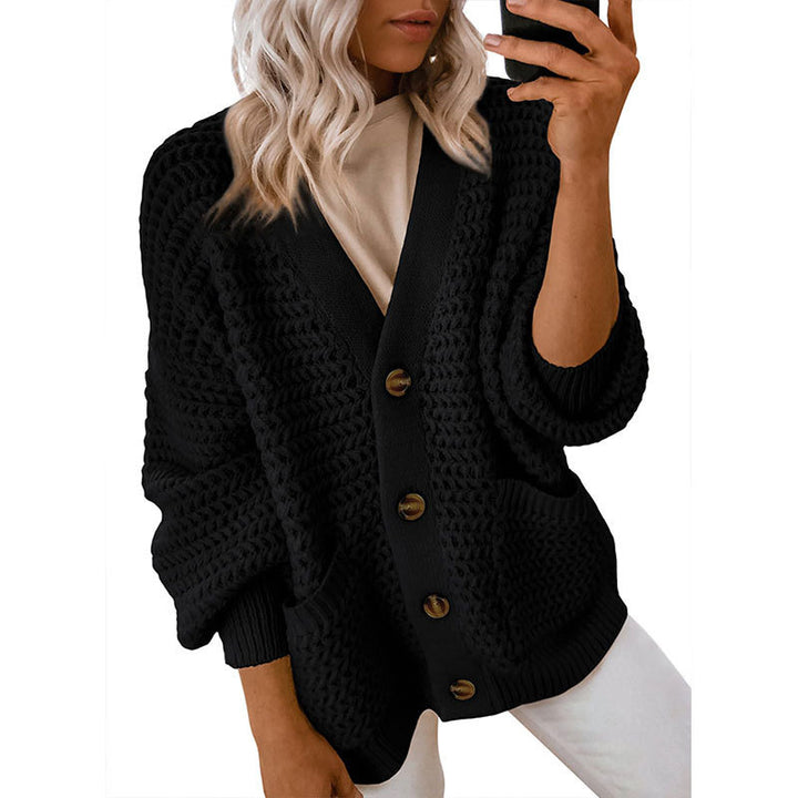 Cardigan femme avec texture épaisse et détails de boutons Chic & Stil