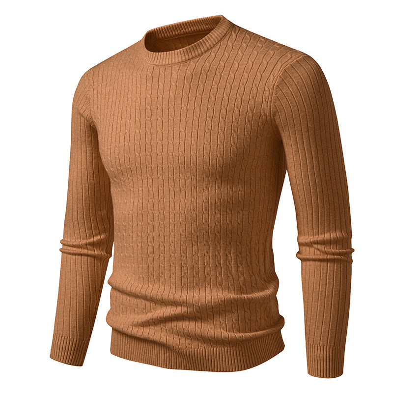 Fine knit sweater for men with structured twisted pattern Lune London