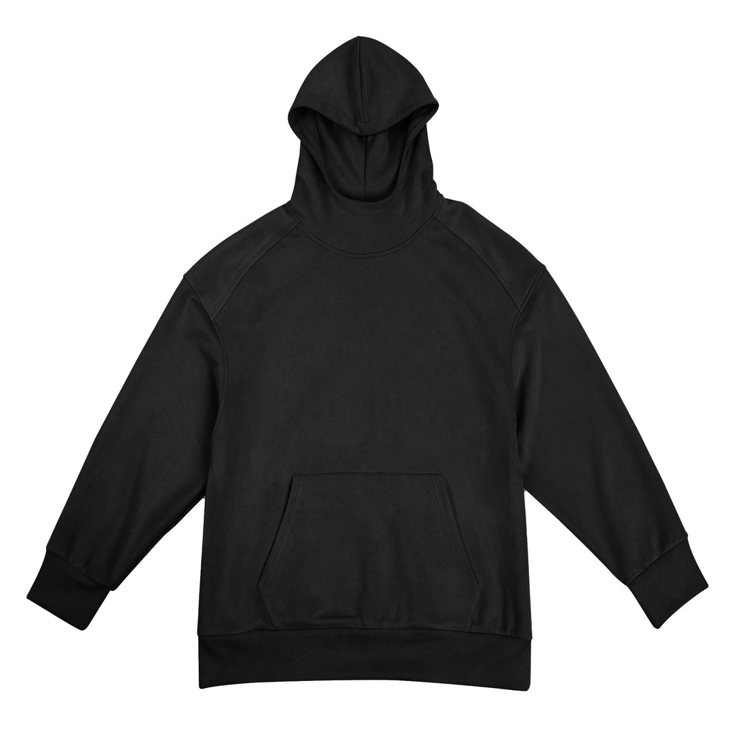 Men's casual hooded sweatshirt with high collar and practical kangaroo pocket Lune London