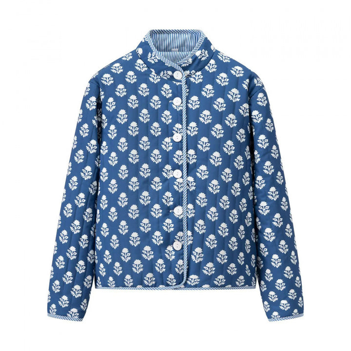 Quilted ladies jacket with floral pattern and comfortable fit Lune London
