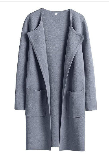 Knit coat for women with a relaxed fit and practical pockets Lune London