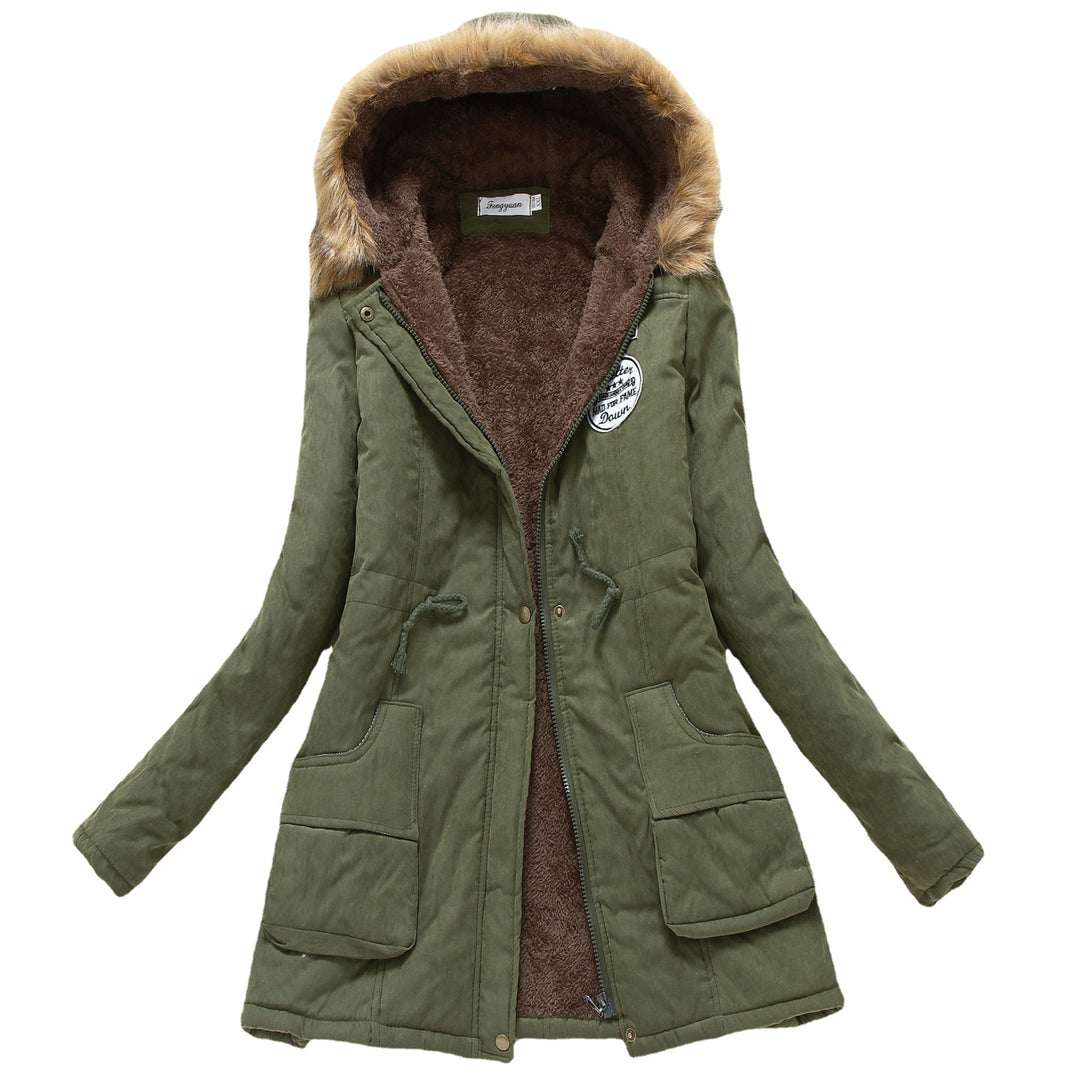 Women's transition jacket lined with hood and teddy lining Lune London