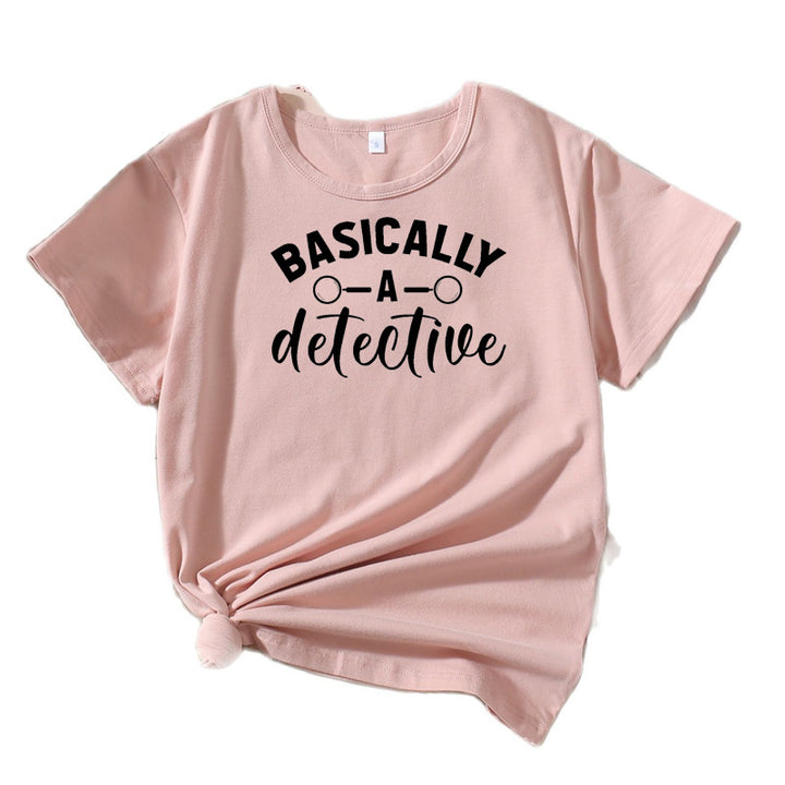 Women’s Quirky Detective Humor T-Shirt Lune London