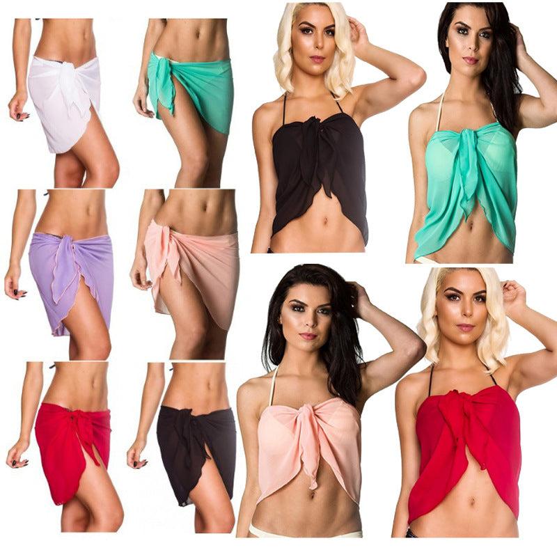Wrap skirt for women with tie detail and flowing fabric Lune London