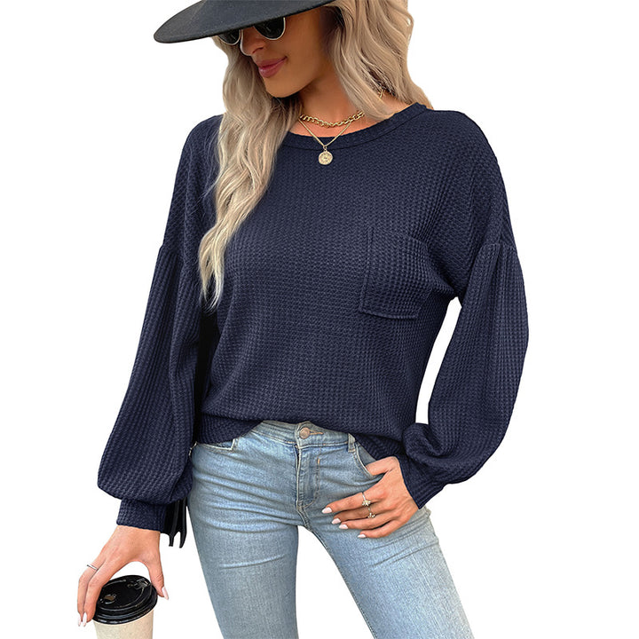 Casual long sleeve t-shirt for women in structured fabric Lune London
