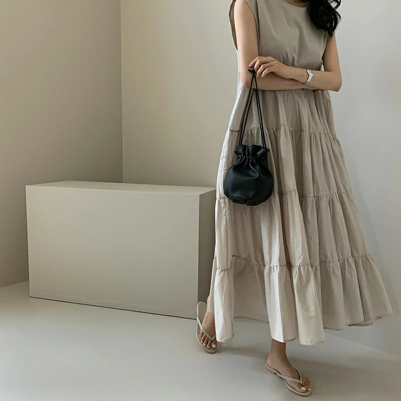 Lune London women's tiered maxi dress