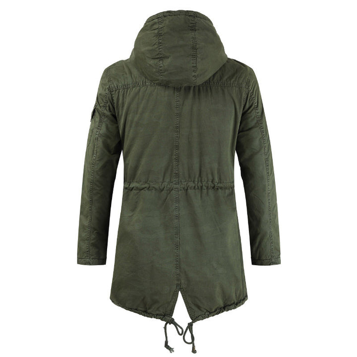 Casual and functional park jacket for men with hood and practical pockets Lune London