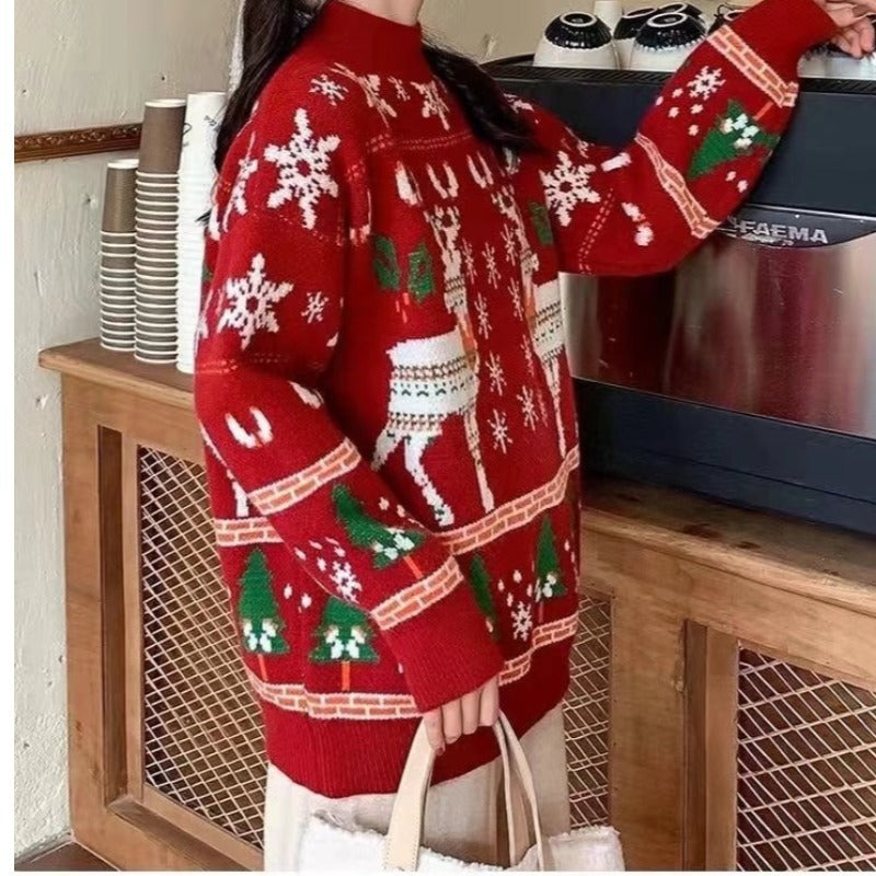 Chic Christmas sweater for ladies with Christmas patterns Lune London
