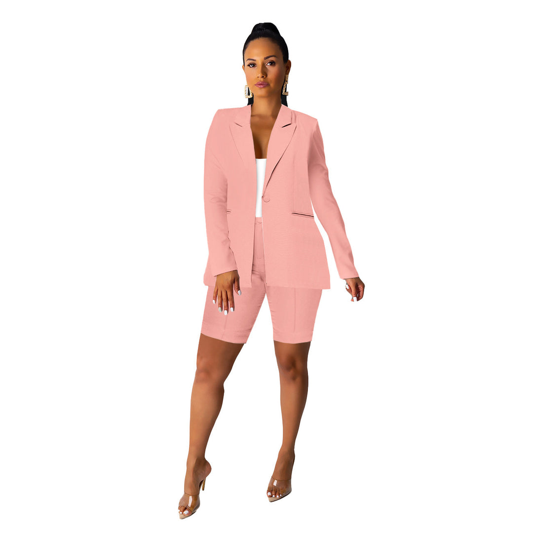 Elegant blazer set for women with shorts and refined details Lune London