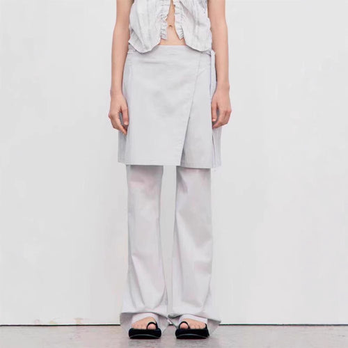 Trendy wrap skirt for women with a minimalist silhouette and practical pockets Lune London