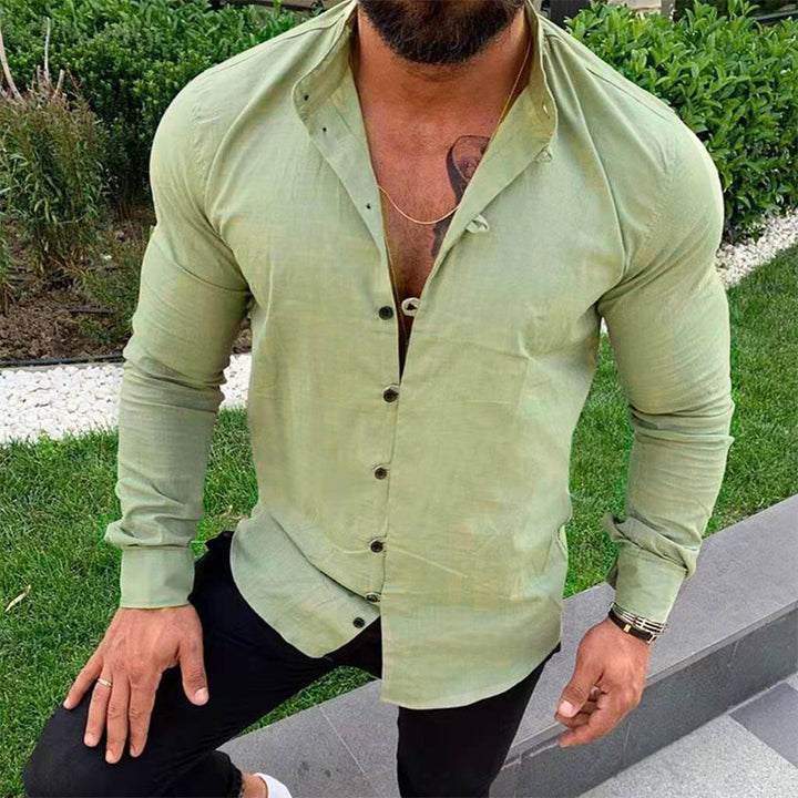 Men's elegant cotton shirt with modern cut and delicate texture Lune London
