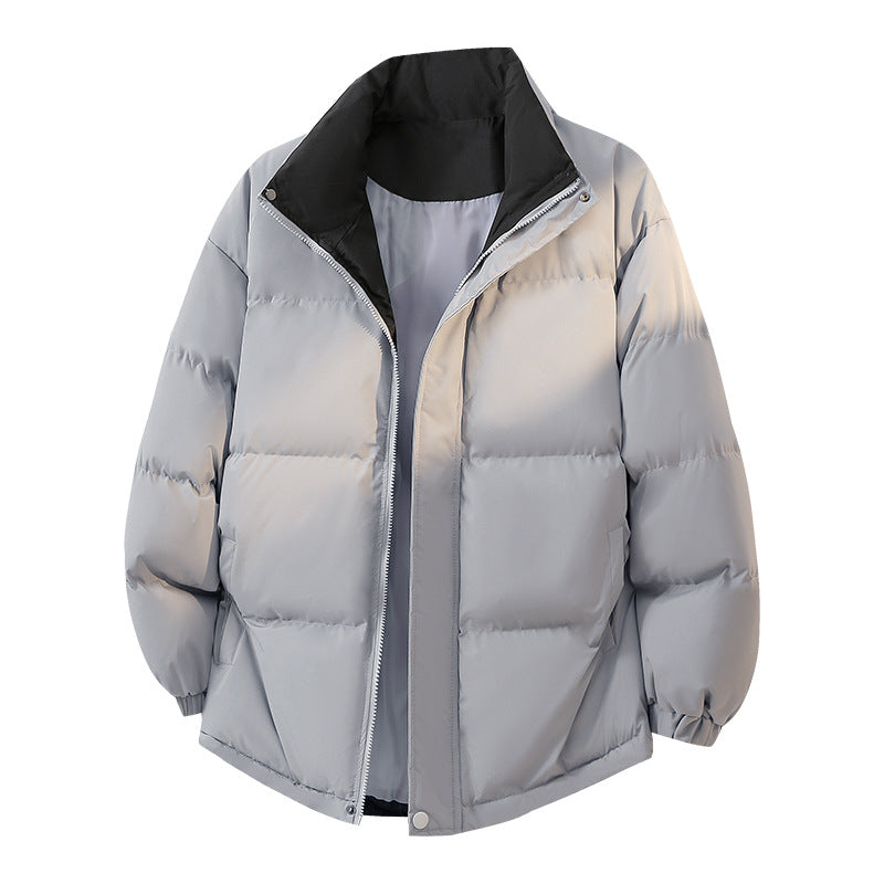 Ladies quilted down jacket with high collar and side pockets Lune London