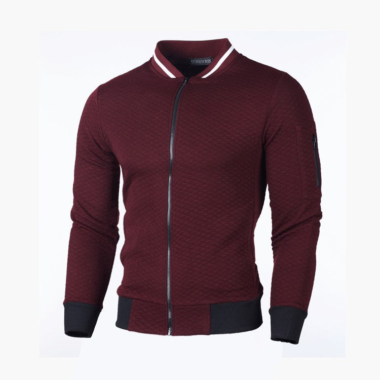 Lightweight sporty jacket for men with zipper and contrasting details Lune London