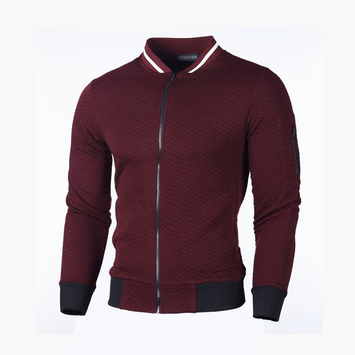 Lightweight sporty jacket for men with zipper and contrasting details Lune London
