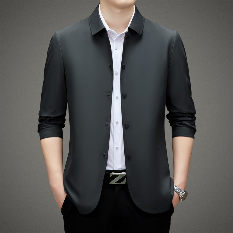 Modern transition jacket for men with practical pockets and breathable material Lune London