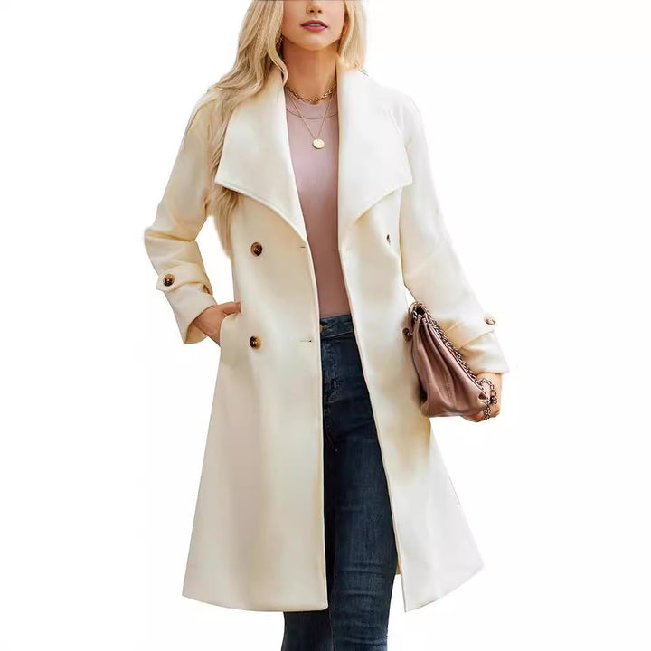 Ladies long coat elegant and comfortable Lune London