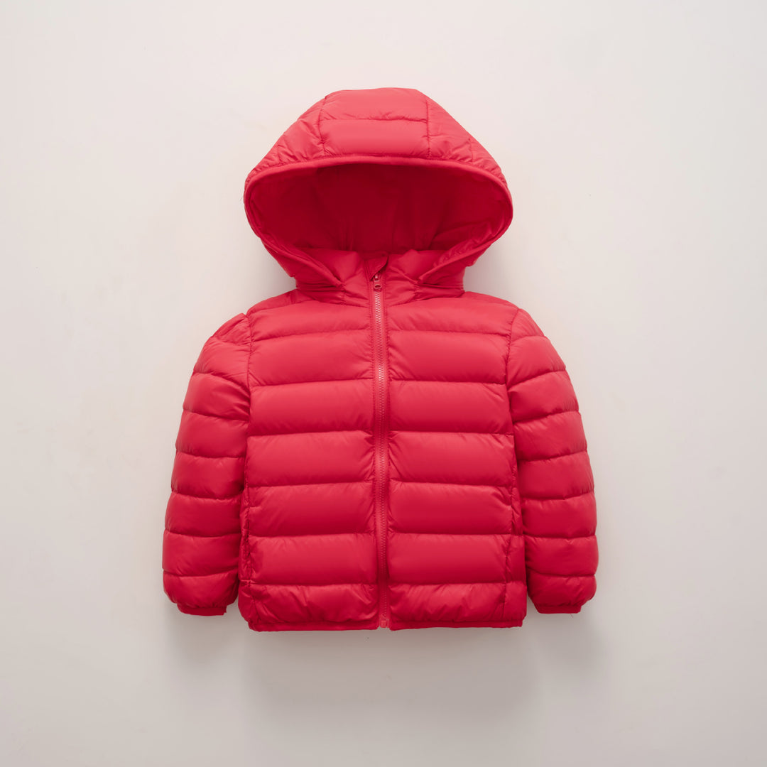 Ladies warm quilted jacket with hood Lune London