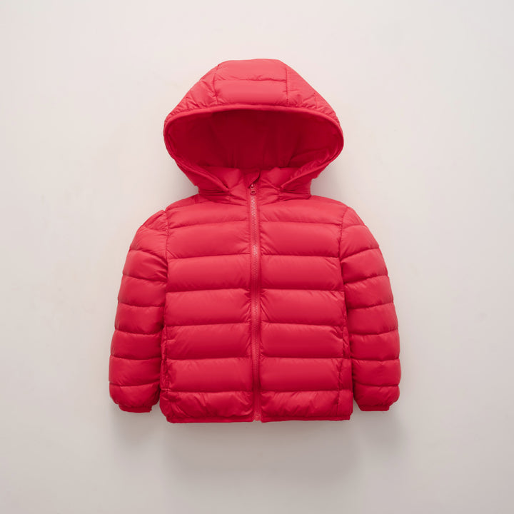 Ladies warm quilted jacket with hood Lune London
