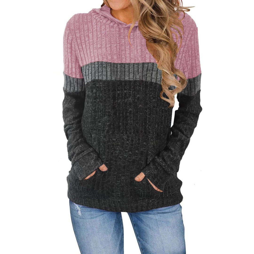 Women's hoodie with textured surface and practical pockets Lune London