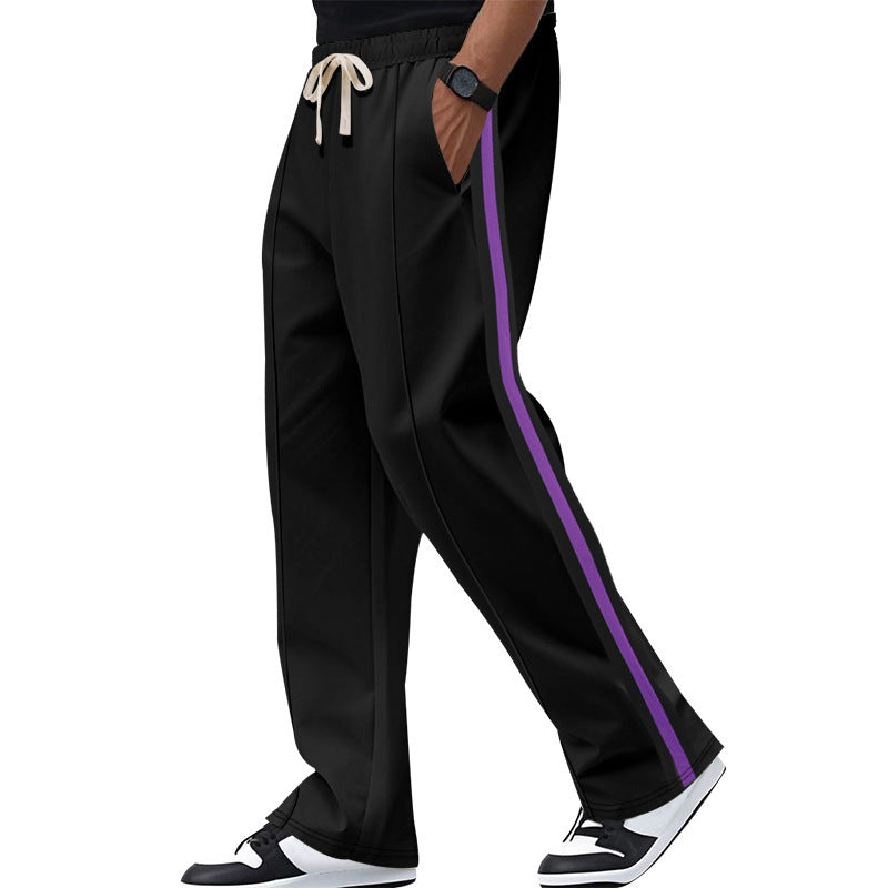 Men's casual leisure pants with contrasting side stripes Lune London