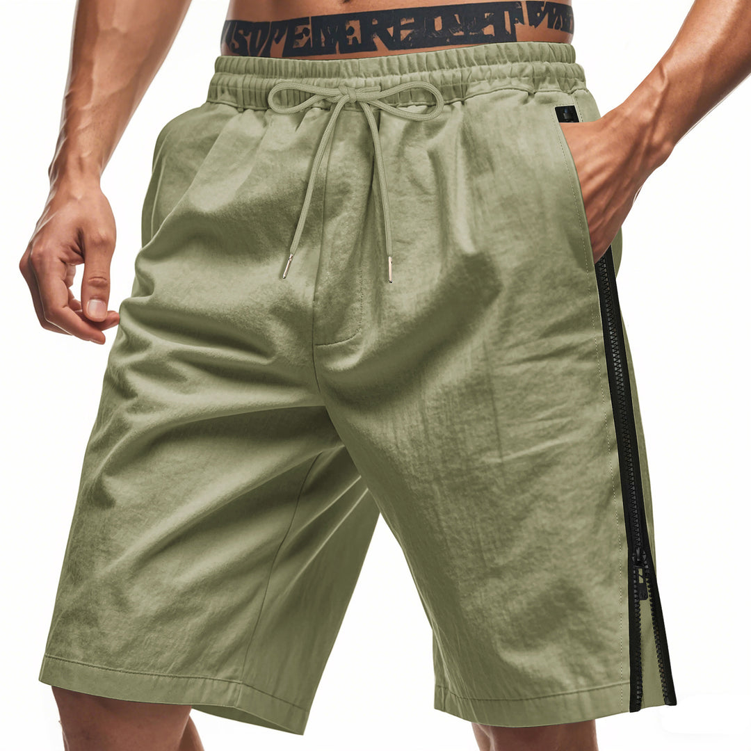 Shorts cargo sportives pour hommes avec taille ajustable et poches zippées pratiques Lune London