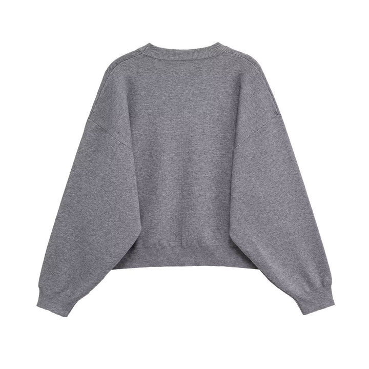 Ladies oversized casual pullover in soft sweat fabric Lune London