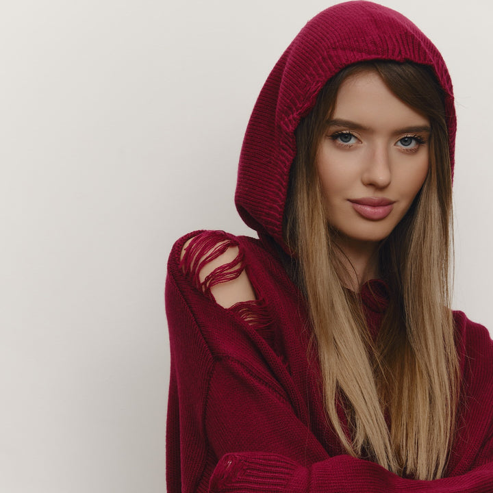 Hooded sweatshirt for women with a generous cut and a trendy design Lune London